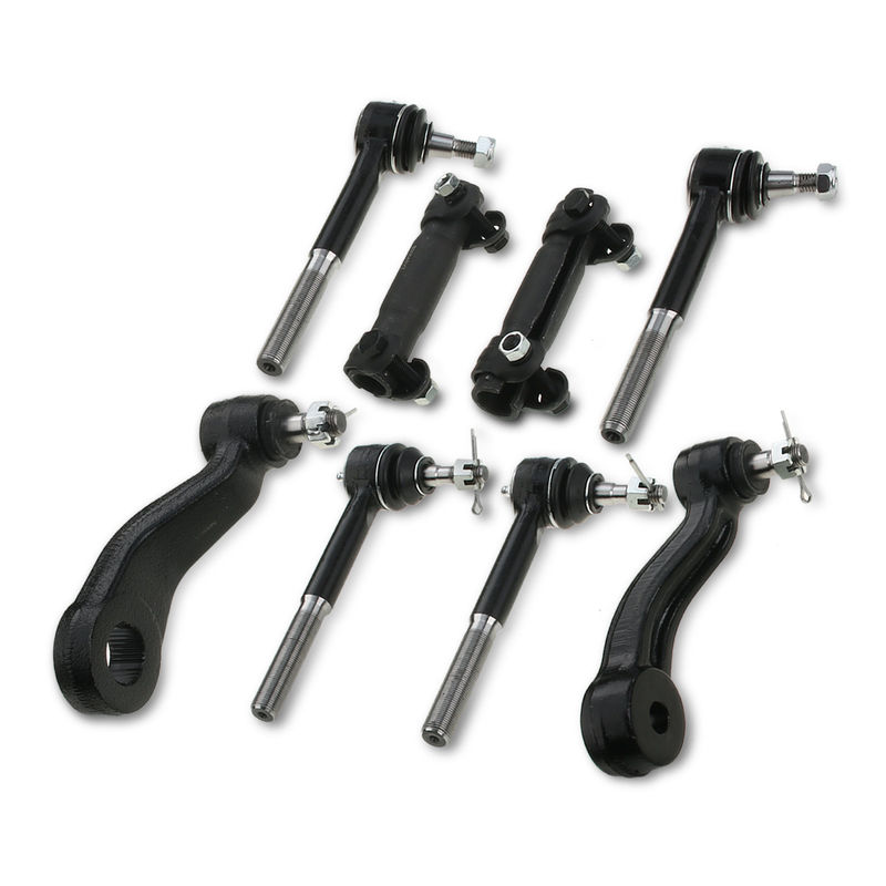 8x Idler Arm Pitman Arm & Tie Rod End & Adjusting Sleeve for Chevy GMC Cadillac