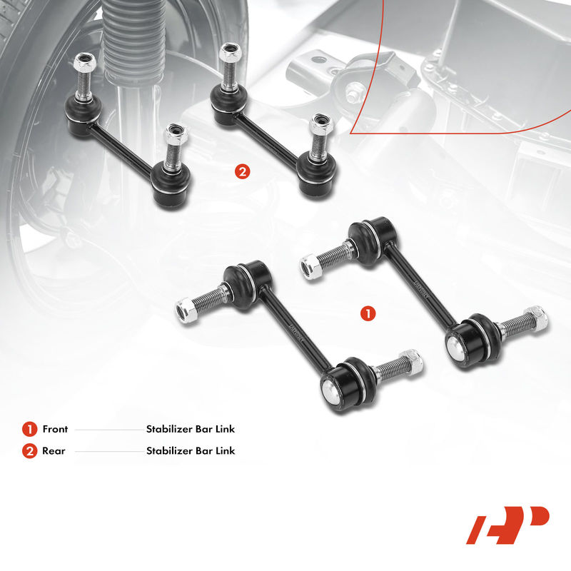 4x Front & Rear Stabilizer Bar Links for Hummer H3 2006-2010 3.5L 3.7L 5.3L