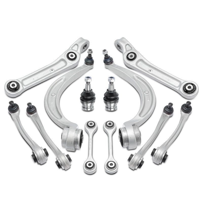 12x Control Arm with Ball Joint & Sway Bar Link for Audi A4 A4 Quattro