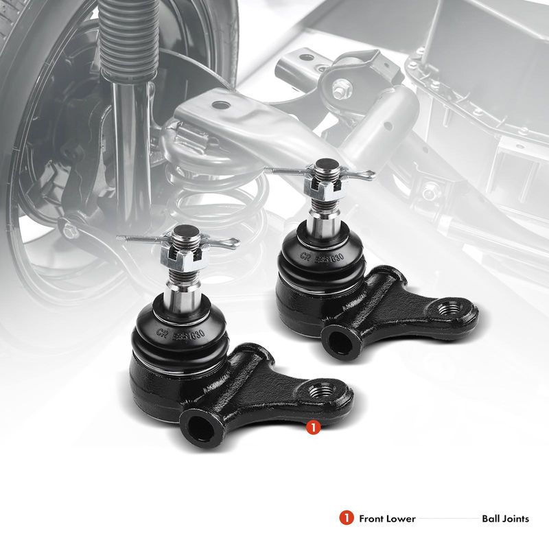 2x Front Lower Ball Joint with Power Steering for Mazda Miata MX-5 90-97 99-05