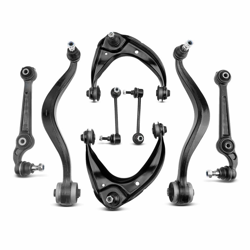 8x Front Control Arm with Ball Joints Stabilizer Bar Link for Ford Fusion Lincoln