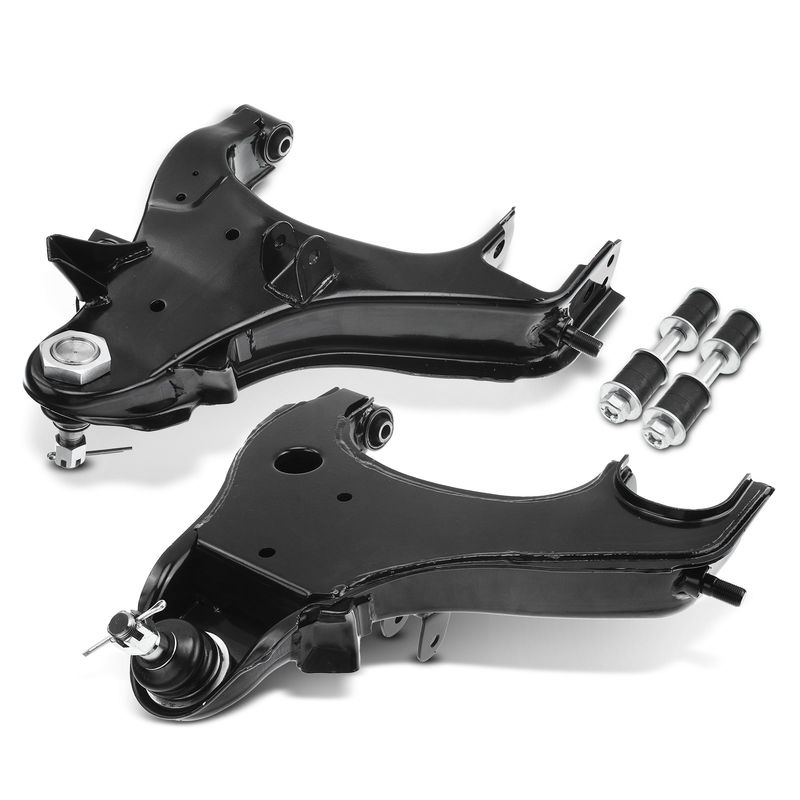 4x Front Lower Control Arm with Ball Joint Stabilizer Bar Link for Nissan Xterra