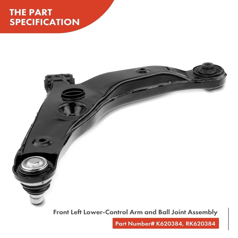 10x Front Control Arm with Ball Joint Sway Bar Link for Mitsubishi Lancer 03-07