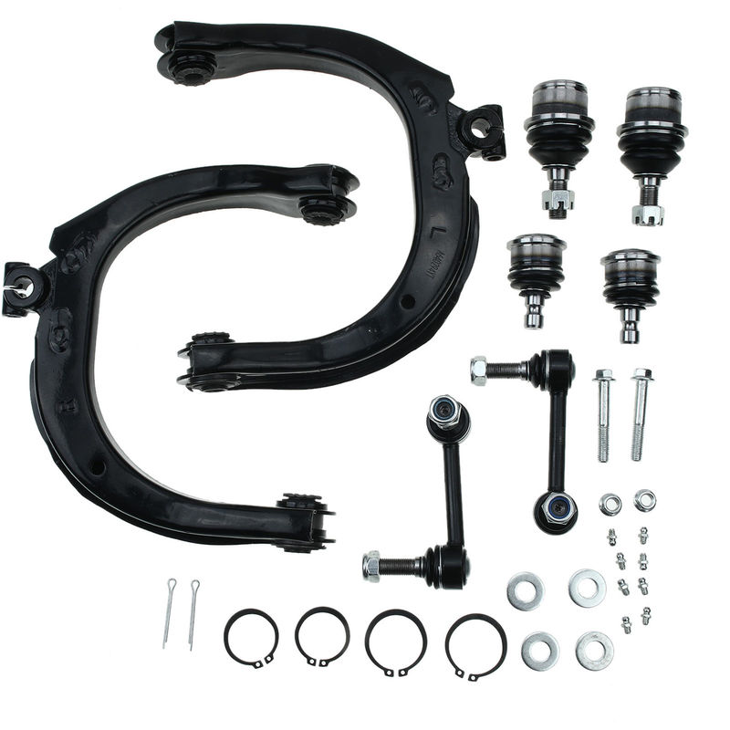 8x Front Control Arm Ball Joint Sway Bar for Chevy Trailblazer GMC Envoy 04-07