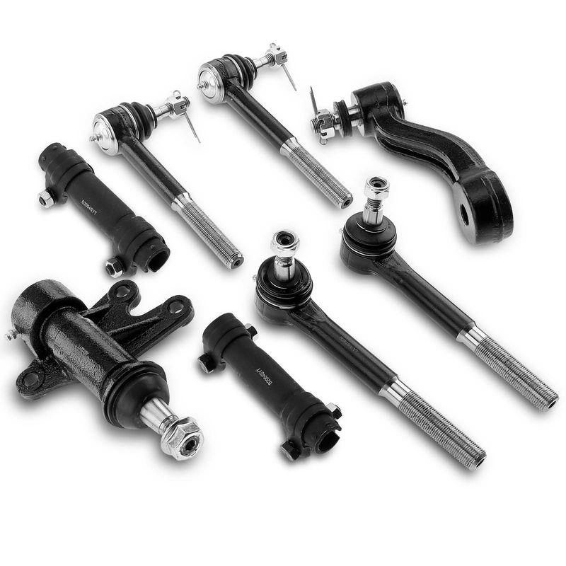 8x Idler Arm with Bracket & Tie Rod End with Adjusting Sleeve for Chevrolet GMC