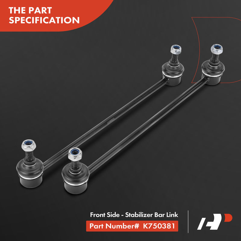 2x Front Stabilizer Bar Link for Honda CR-Z 2011-2016 Fit 2009-2014 Insight