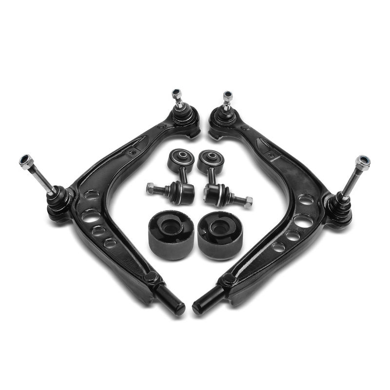 4x Front Control Arm with Ball Joint Sway Bar Link for BMW 318i 92-99 320i 325i Z3