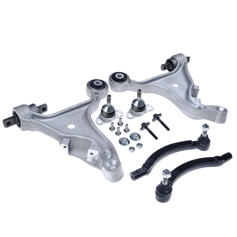 6x Front Lower Control Arm Kit Ball Joint Tie Rod Ends for Volvo S80 1999-2006