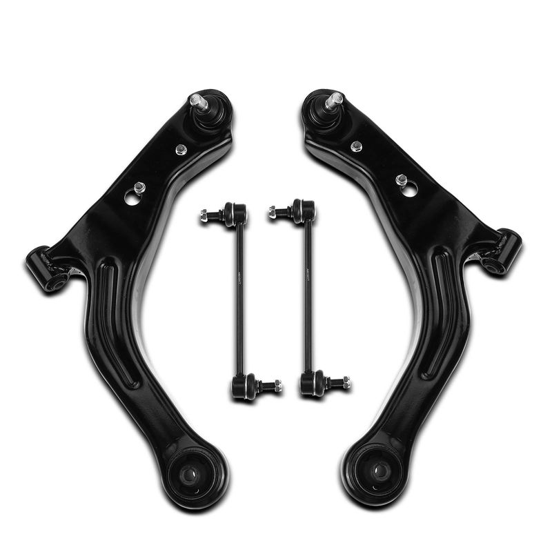 4x Front Control Arm with Ball Joints Sway Bar Link for Ford Escape Mazda