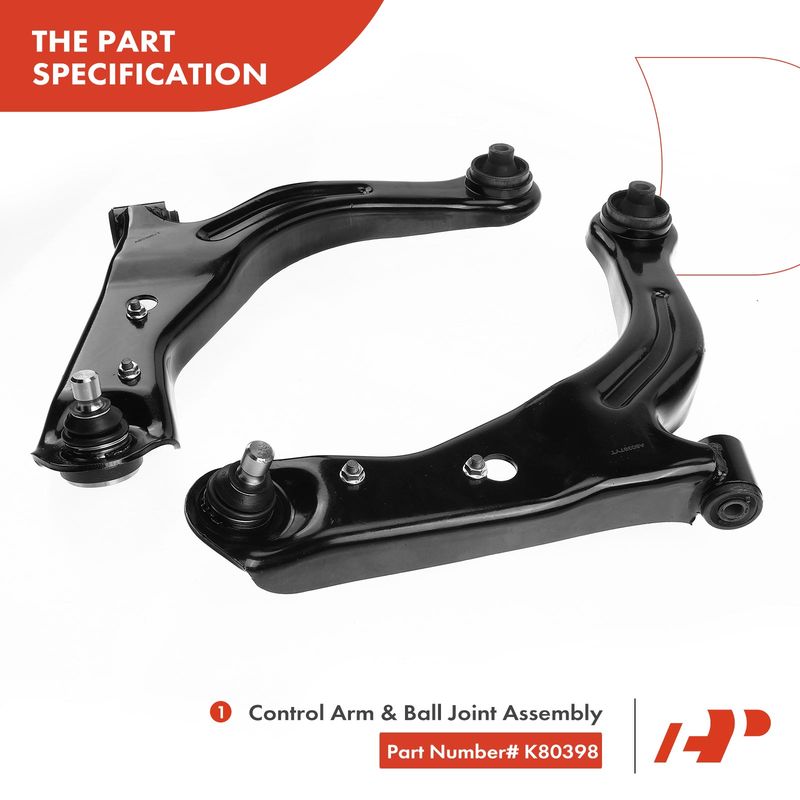 4x Front Control Arm with Ball Joints Sway Bar Link for Ford Escape Mazda