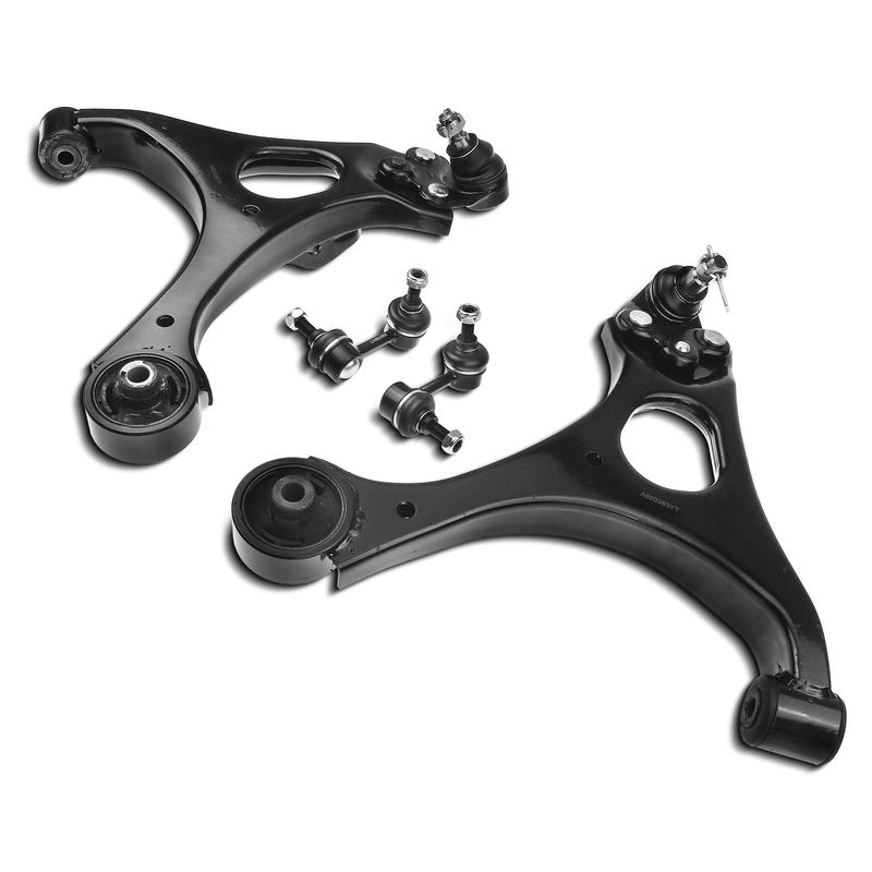 4x Front Lower Control Arm with Ball Joint Sway Bar Link for Honda Civic Acura