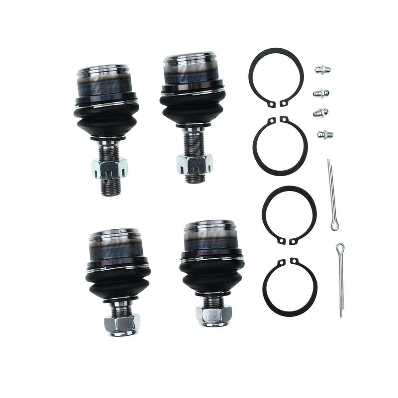4x Front Lower & Upper Ball Joint for Dodge Ram 2500 Ford F-150 F-250 Bronco