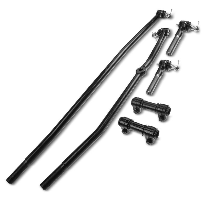 6x Front Inner & Outer Tie Rod End Kit for Dodge Ram 1500 Ram 2500 1998 1999 4WD