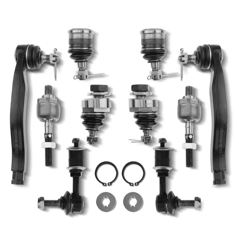 10x Front Stabilizer Bar Link & Ball Joints Tie Rod End for Honda Prelude 92-96