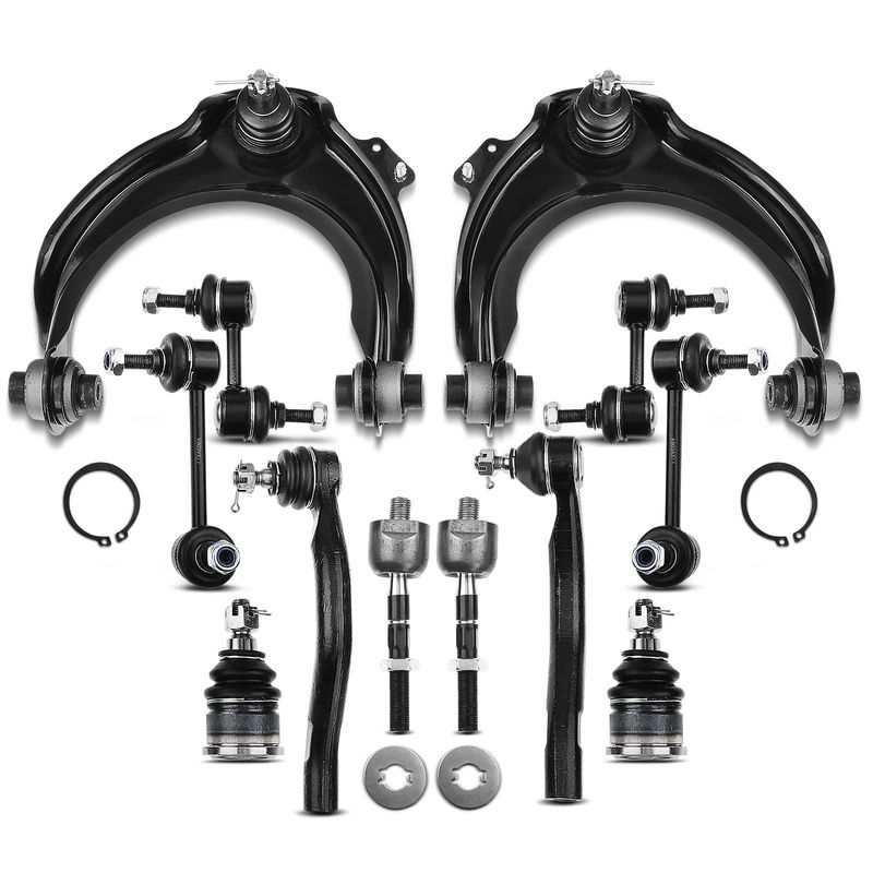 12x Front & Rear Control Arm & Ball Joint Bar Link Tie Rod End for Honda Accord