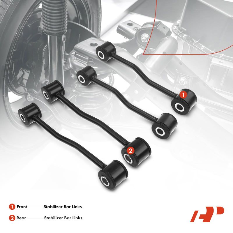 4x Front & Rear Stabilizer Bar Link for Jeep Grand Cherokee WJ 1999-2004 4.0L