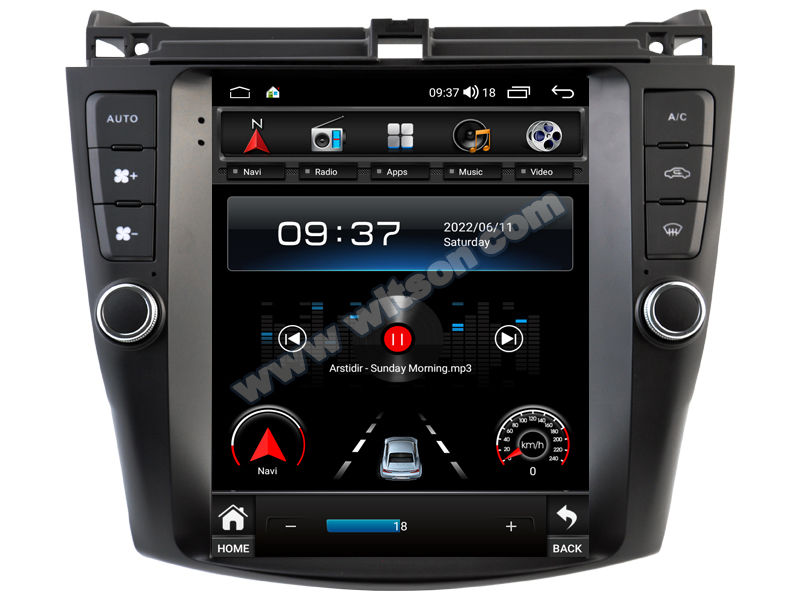9.7'' Tesla Vertical Screen For Honda Accord 7 2003-2007 Android Car Multimedia Player(THB/THV1327)