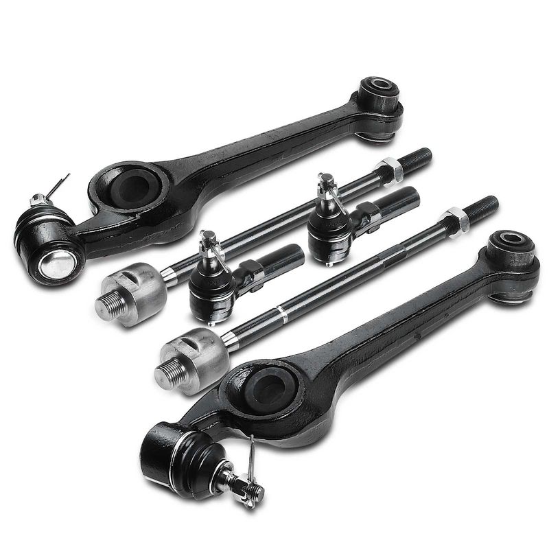 6x Front Lower Control Arm & Ball Joint & Tie Rod End for Saturn SC SL 91-02 SW1