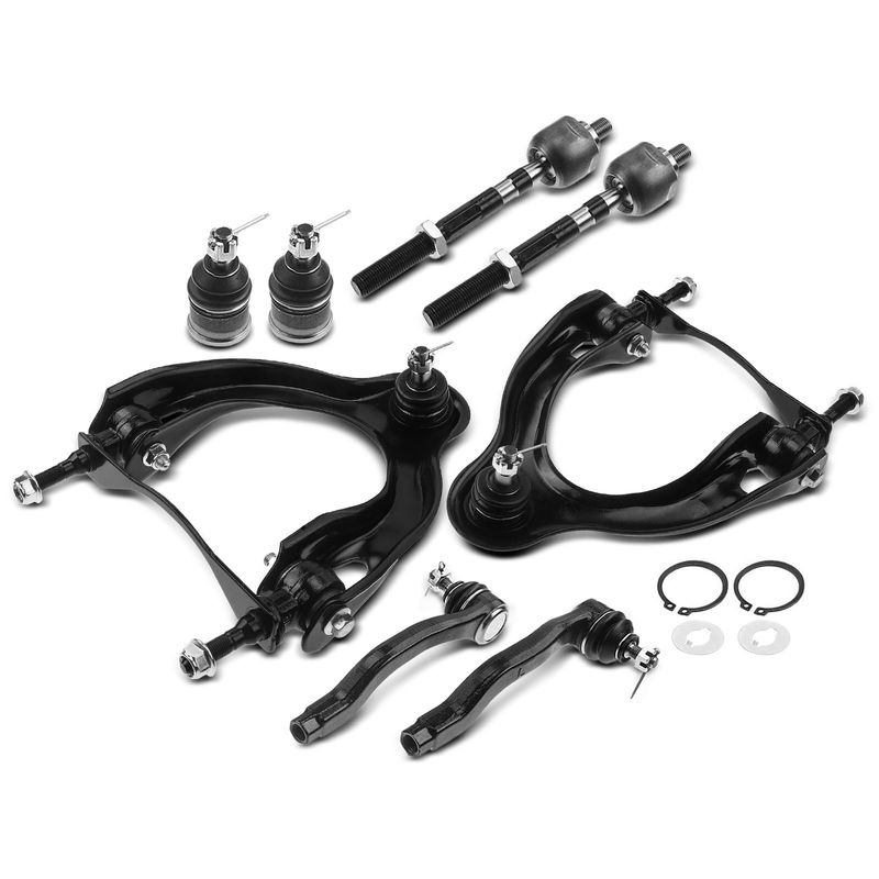 8x Front Control Arm with Ball Joint Tie Rod End for Honda Civic 1992-1995 Acura