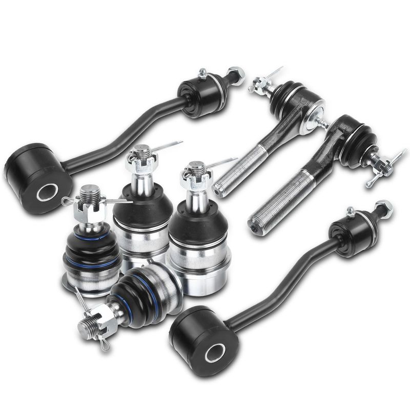 8x Front Stabilizer Bar Link Joint Tie Rod with Ball for Jeep Wrangler TJ 97-06