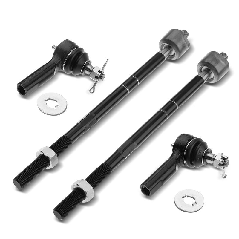 4x Inner & Outer Tie Rod End for Ford Escape 2001-2007 Mazda Tribute Mercury