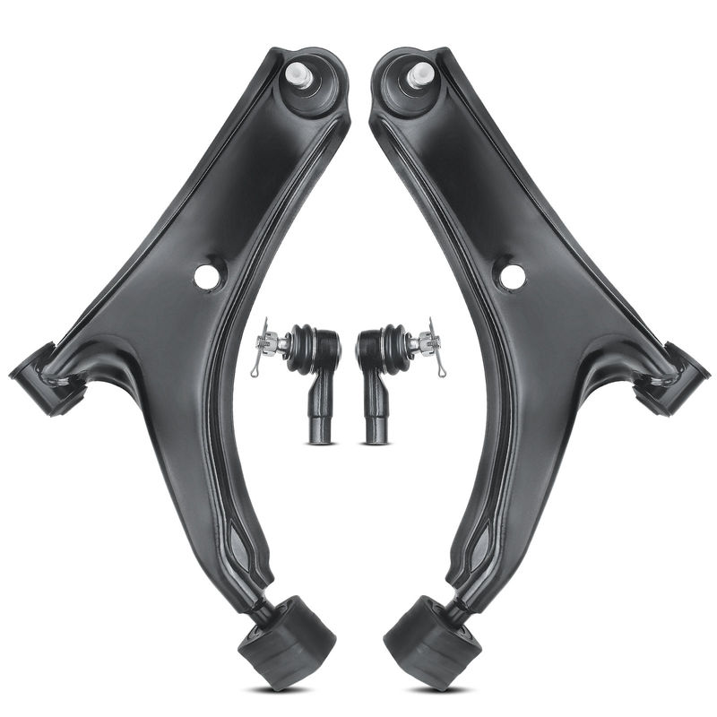 4x Front Lower Control Arm with Ball Tie Rod End for Chevy Metro Geo Suzuki Swift