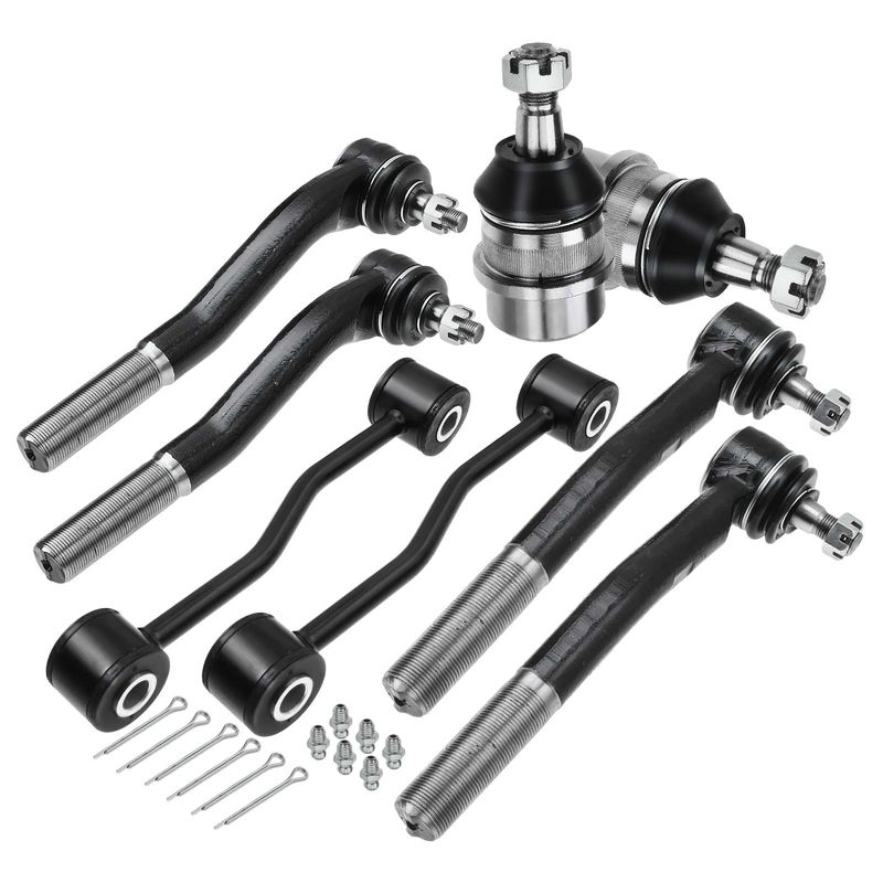 8x Front Ball Joints Tie Rod End for Jeep Grand Cherokee 1999-2004 4.0L 4.7L