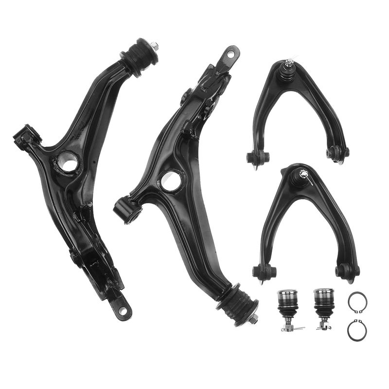 6x Front Lower & Upper Control Arm with Ball Joint for Honda CR-V CRV 97-01 2.0L