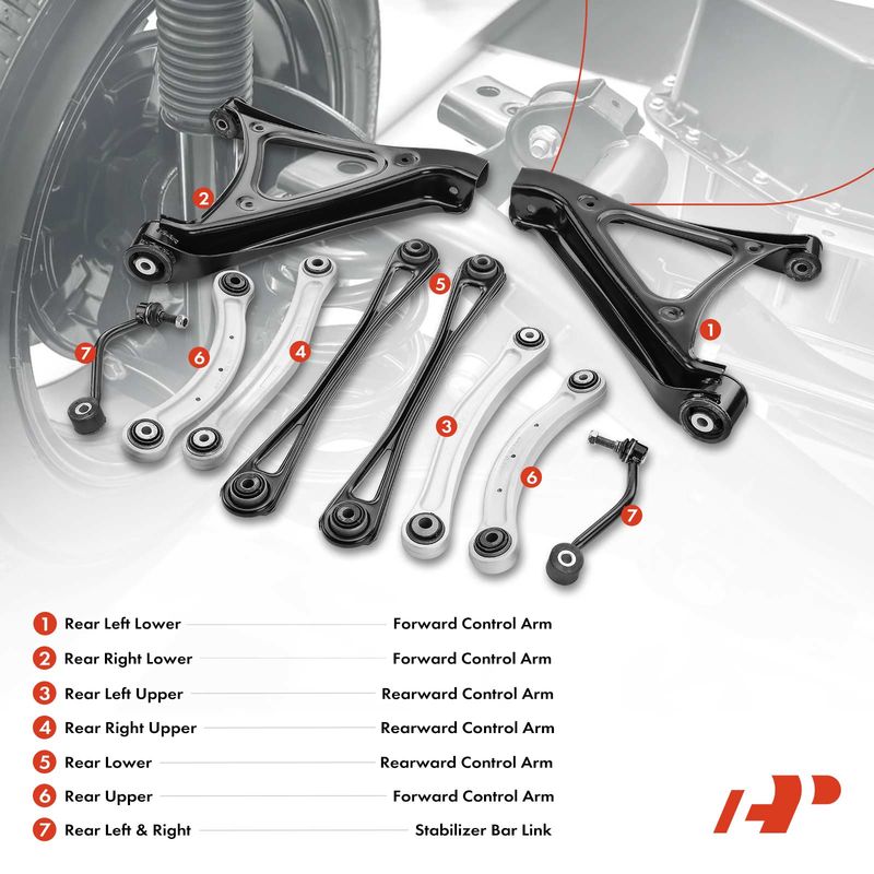 10x Rear Control Arm Stabilizer Bar Link for Audi Q7 07-15 VW Touareg Porsche
