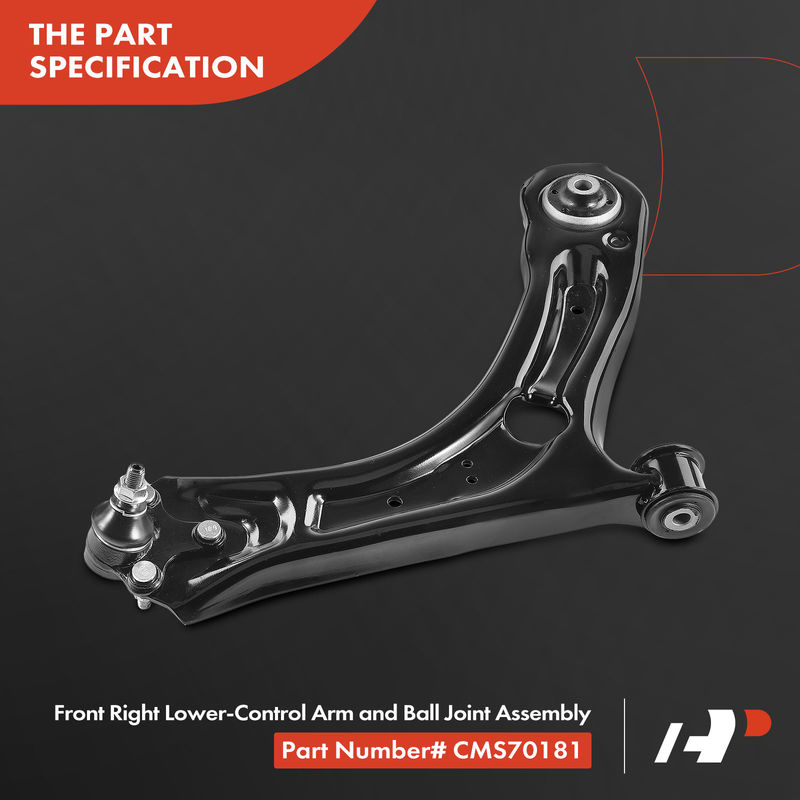2x Front Lower Control Arm and Ball Joint Assembly for Volkswagen Beetle Passat