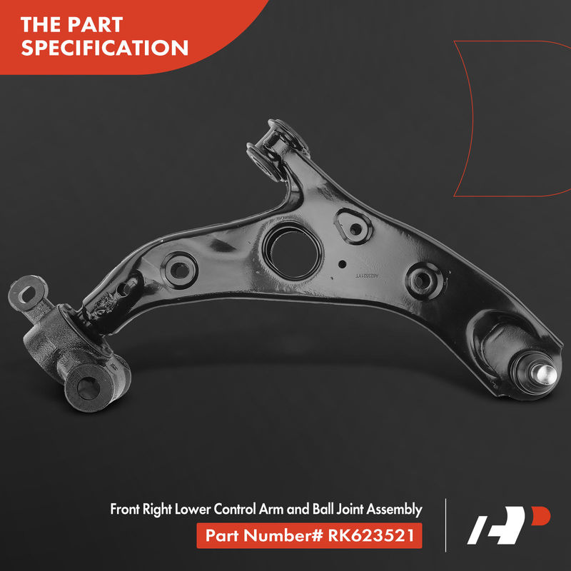 Front Right Lower Control Arm with Ball Joint Assembly for Mazda 6 2014-2020 2.5L