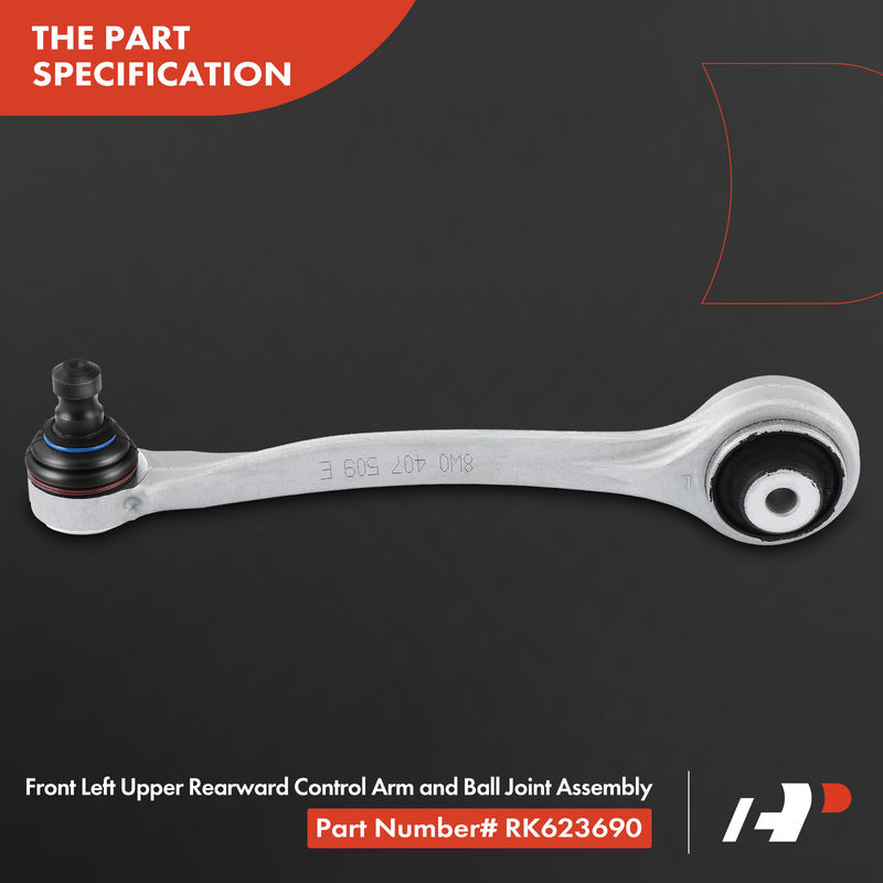 Front Left Upper Rearward Control Arm with Ball Joint for Audi A4 A5 Quattro S4