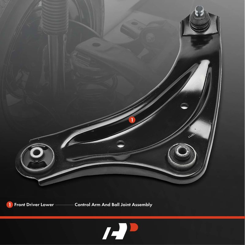 Front Left Lower Control Arm with Ball Joint for Nissan LEAF 2011-2017 Juke