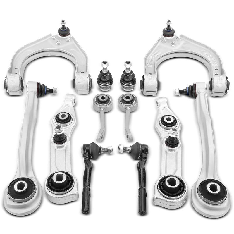 12x Front Control Arm Ball Joint Bar Link Tie Rod End for Mercedes-Benz C219 W211