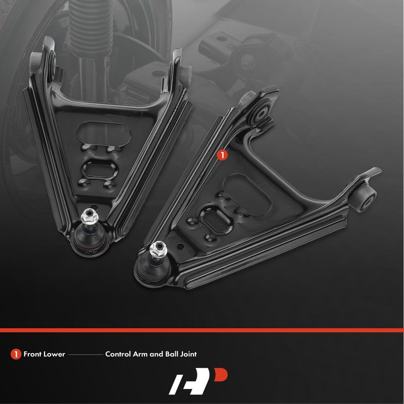 2x Front Lower Control Arm with Ball Joint for Smart Fortwo 2008-2016