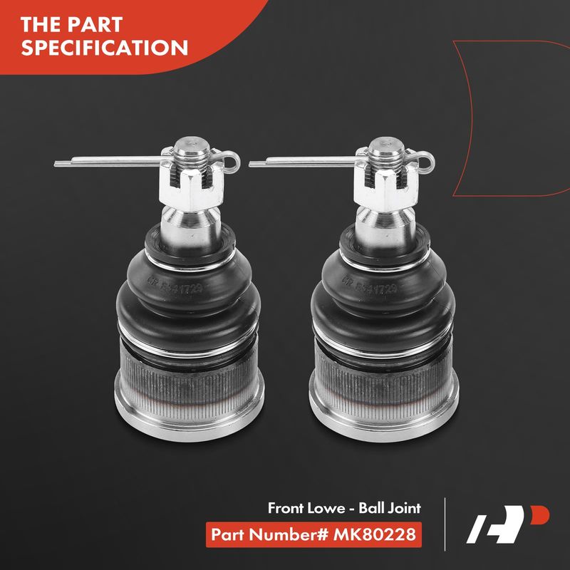 2x Front Lower Ball Joint for Acura TL TSX 04-08 RL 96-04 Honda Accord 03-07