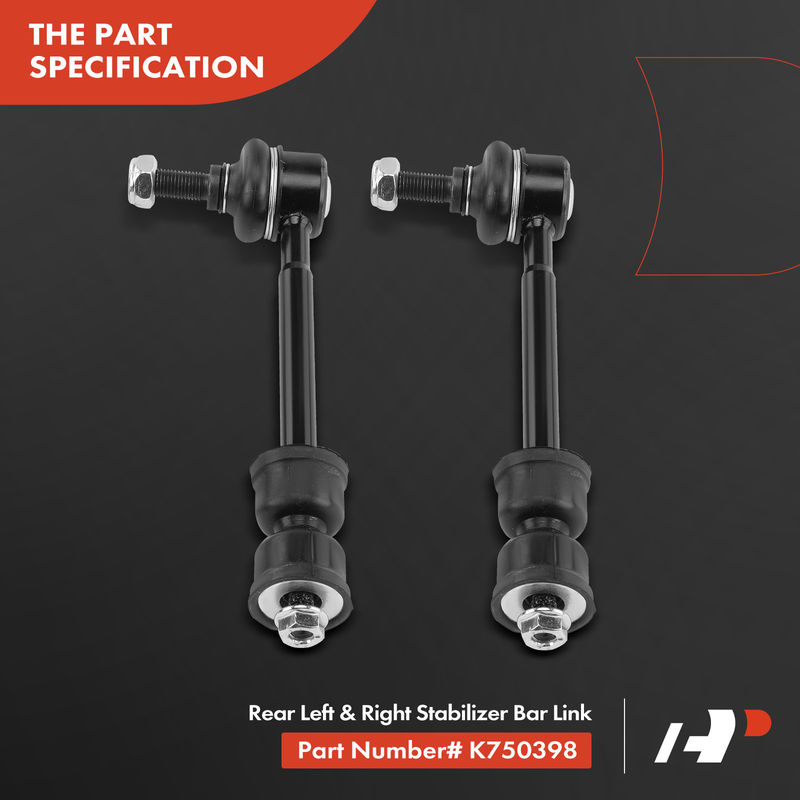 2x Rear Left & Right Stabilizer Bar Link for Volvo V60 Cross Country S60 S80 V70