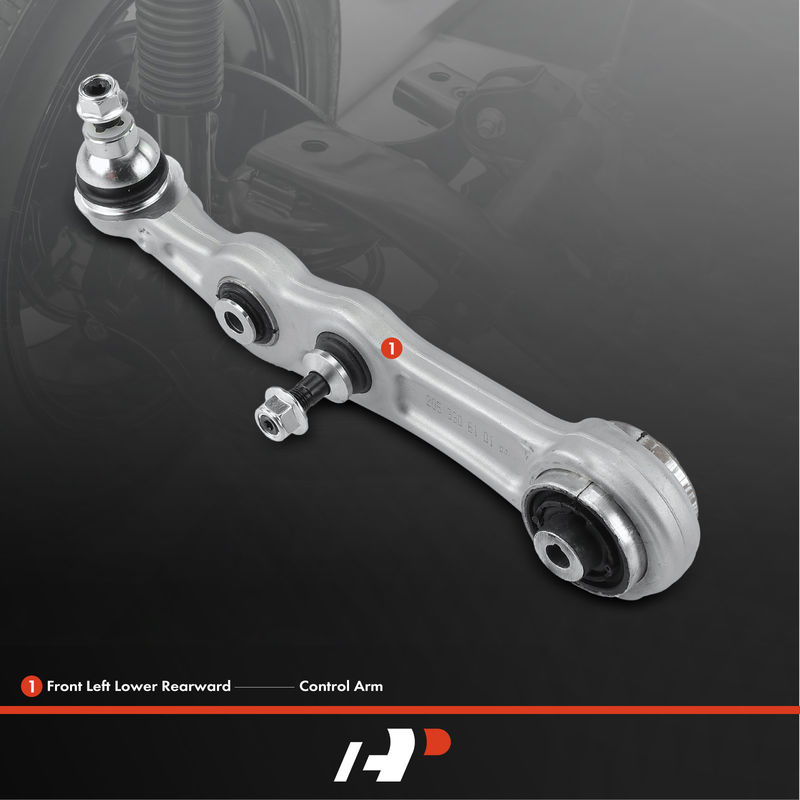 Front Left Lower Rearward Control Arm with Ball Joint for Mercedes-Benz C300 E300
