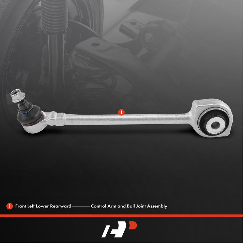 Front Left Lower Rearward Control Arm with Ball Joint for Mercedes-Benz C300